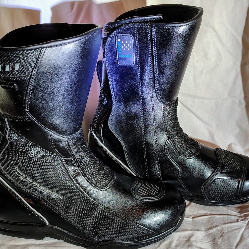 Men's 2.0 TOURMASTER Black Leather Motorcycle Boots